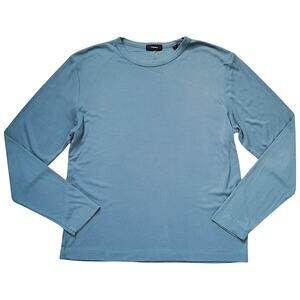 Theory Blue Long-Sleeve Top | Size M